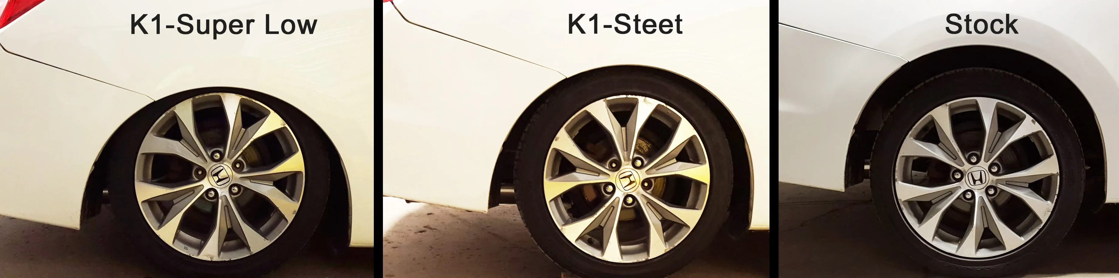 K1 Street Coilovers for 2016  Honda Civic Hatchback FK7