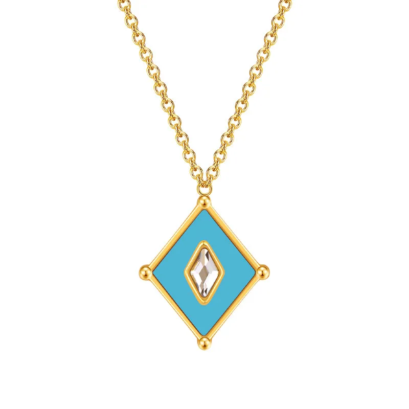 Kite / Necklace Turquoise Gold