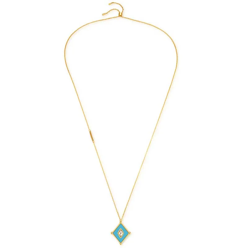 Kite / Necklace Turquoise Gold