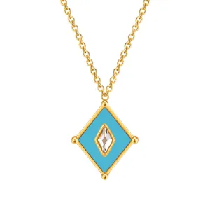 Kite / Necklace Turquoise Gold