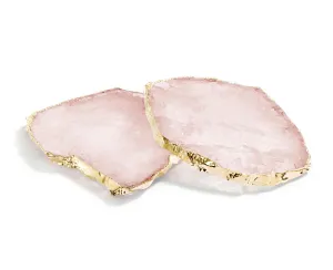 Kivita Coasters - Rose Quartz