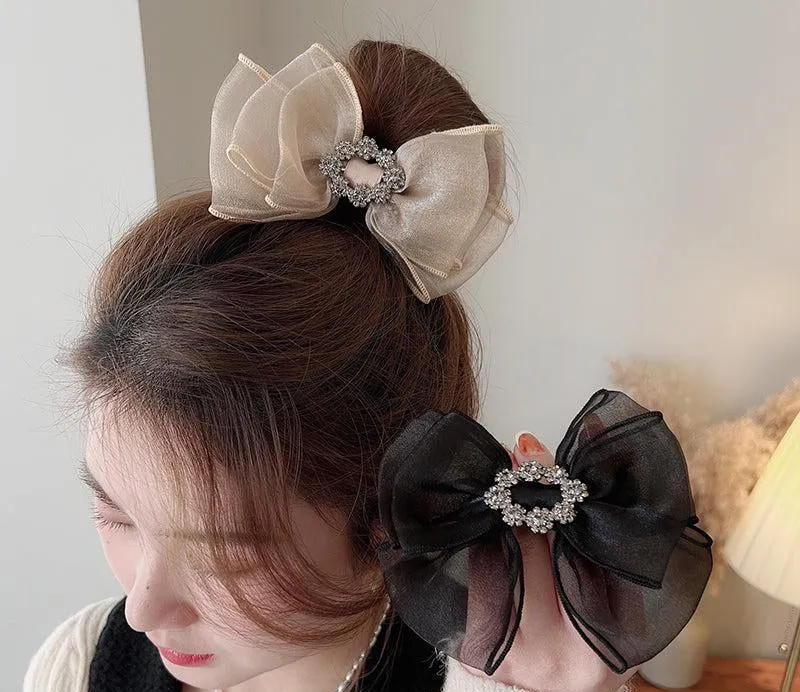Lace Bow Hair Tie