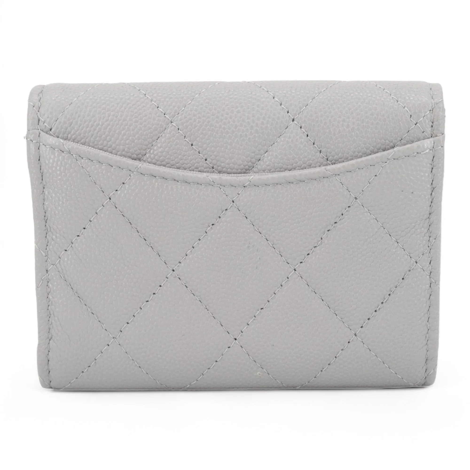 Large Classic Card Holder in Grey Caviar