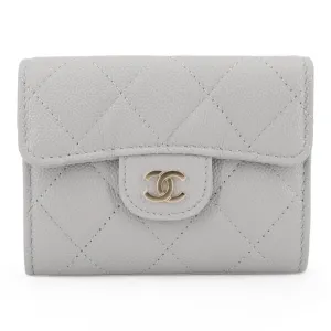 Large Classic Card Holder in Grey Caviar