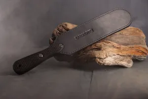 Leather Spanking Paddle, All Black