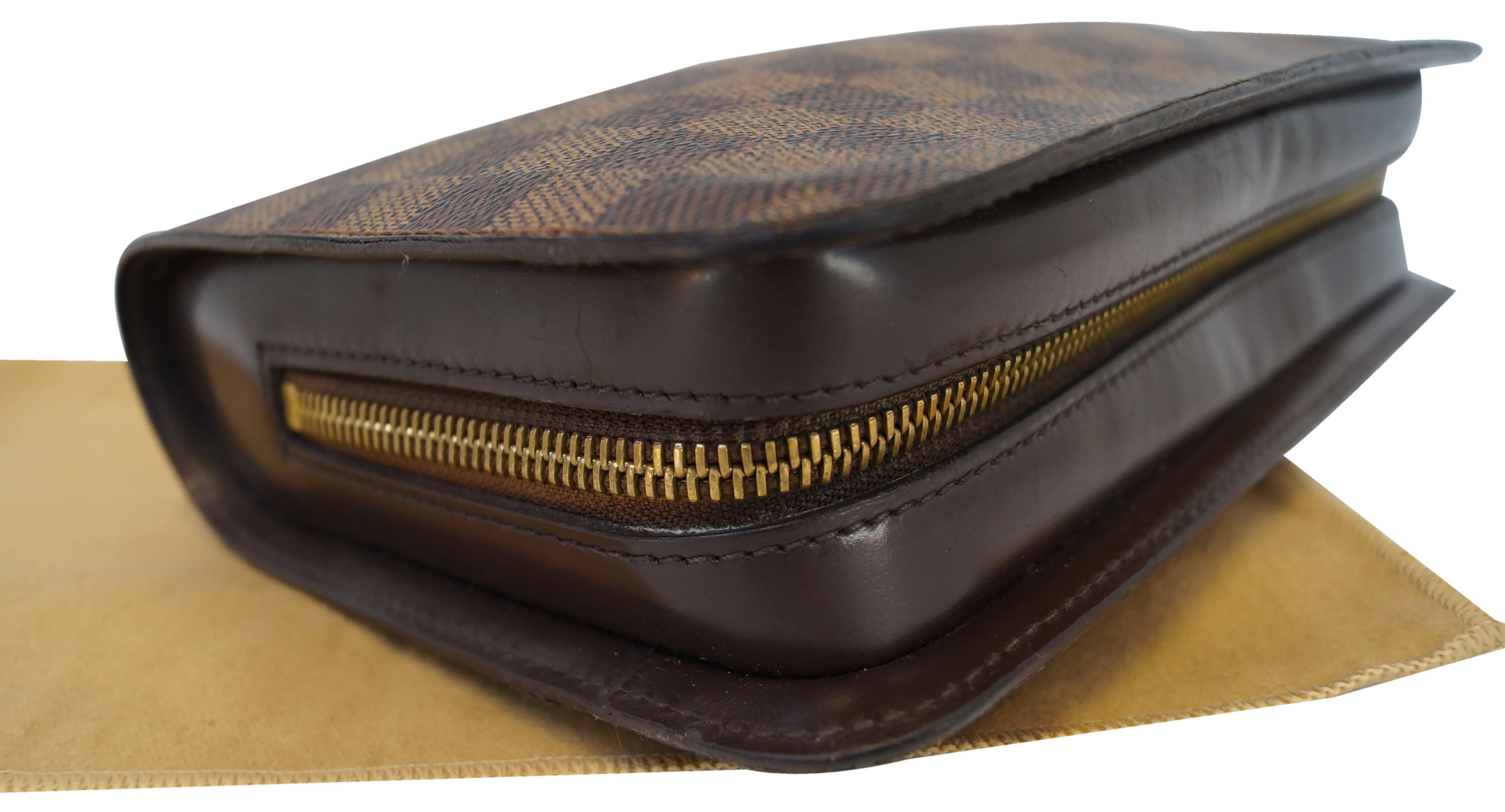 LOUIS VUITTON Damier Ebene Saint Louis Pochette Clutch Bag