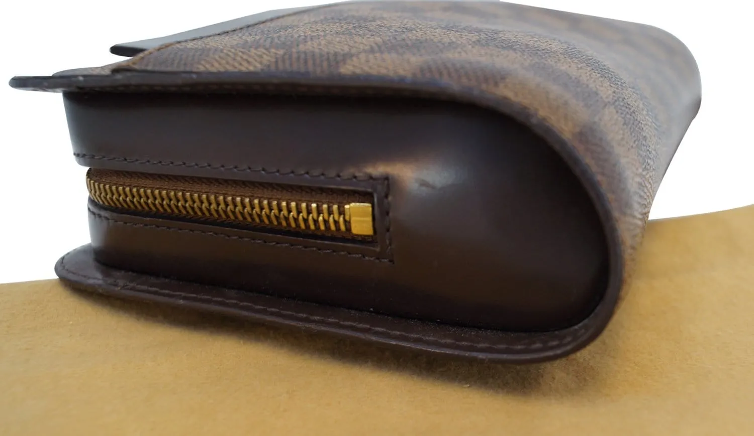 LOUIS VUITTON Damier Ebene Saint Louis Pochette Clutch Bag