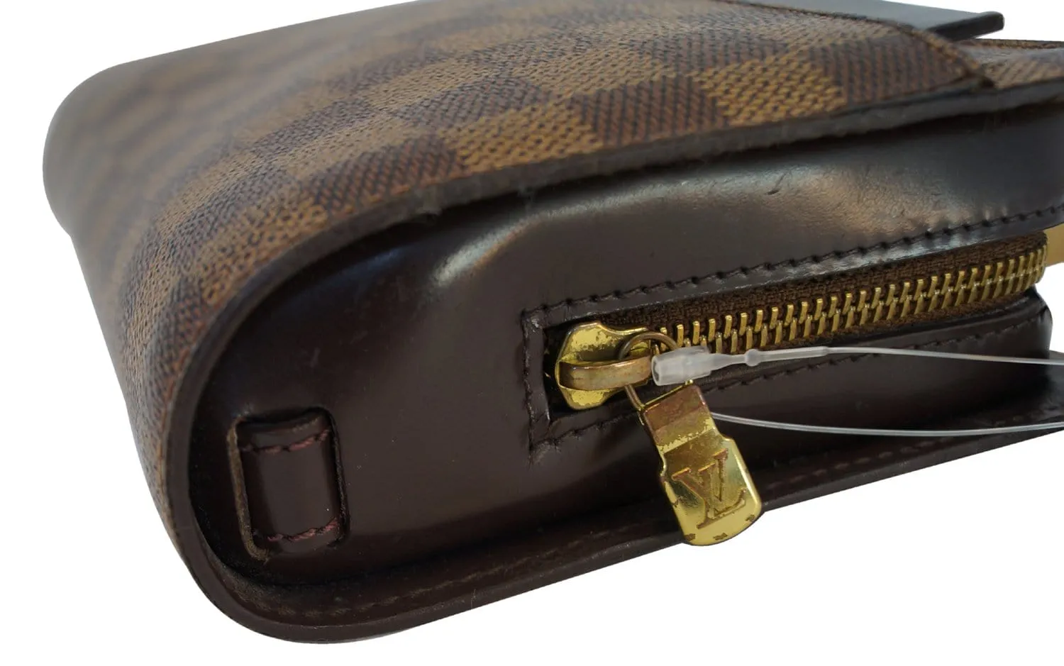 LOUIS VUITTON Damier Ebene Saint Louis Pochette Clutch Bag