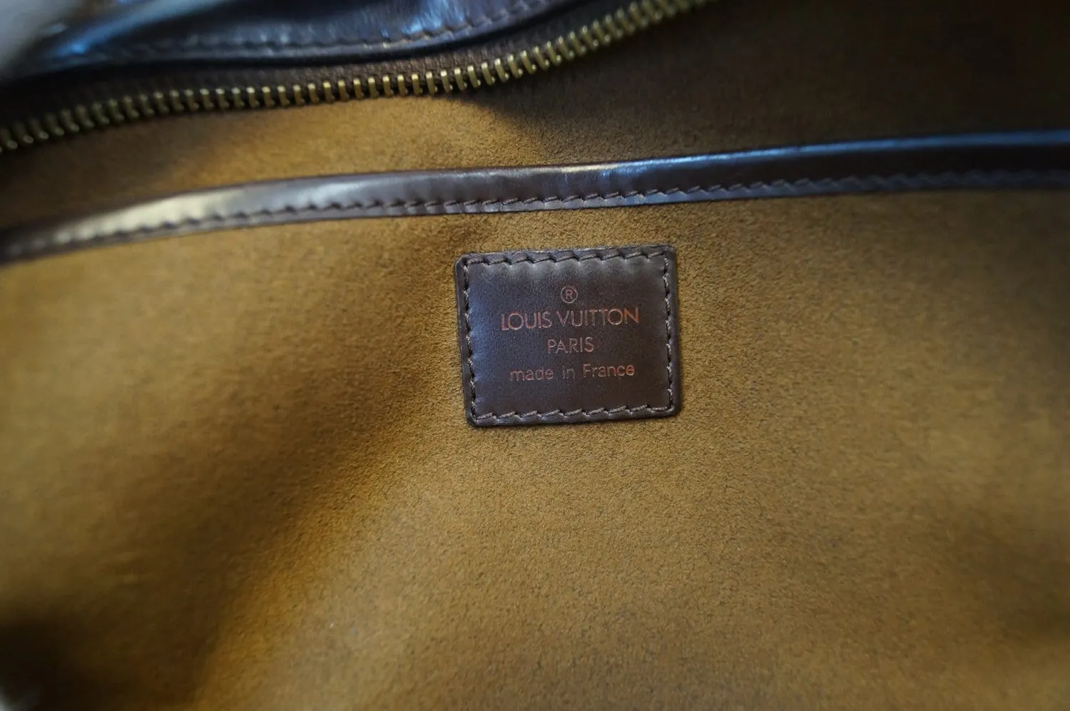 LOUIS VUITTON Damier Ebene Saint Louis Pochette Clutch Bag