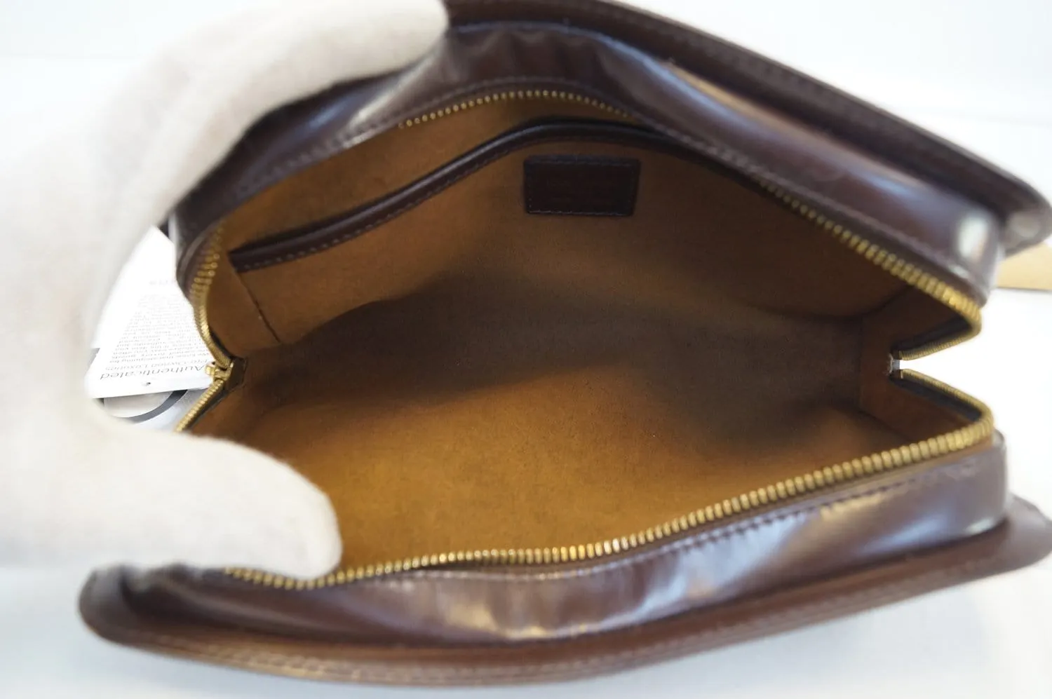 LOUIS VUITTON Damier Ebene Saint Louis Pochette Clutch Bag