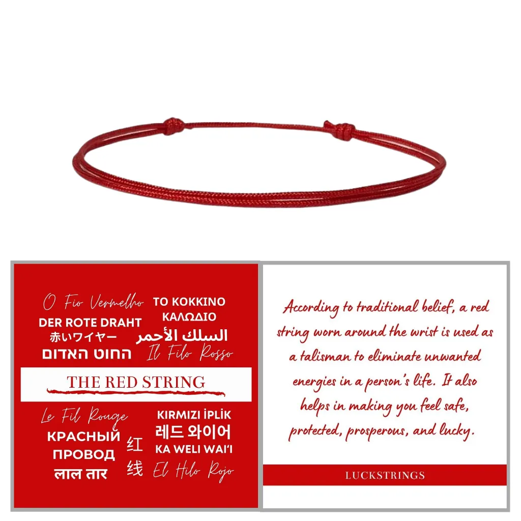 Lucky Red Bracelet - Adjustable & Protective