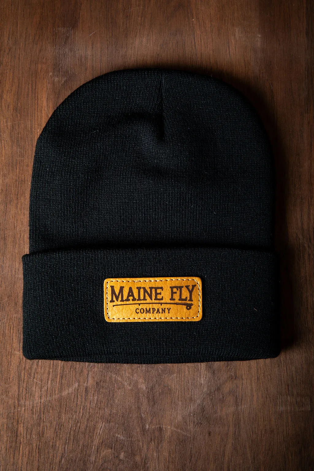 Maine Fly Co - Leather Patch Beanie