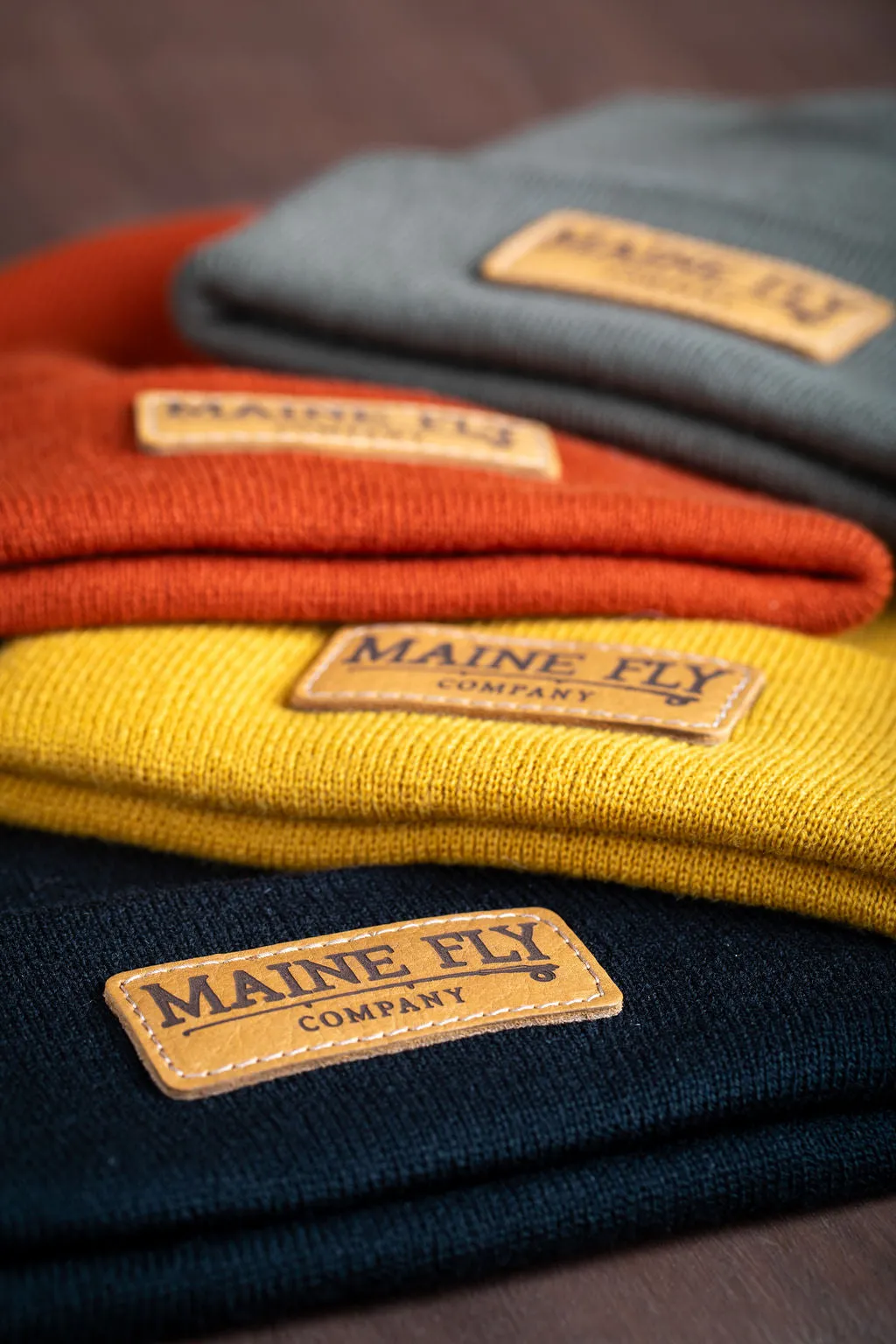 Maine Fly Co - Leather Patch Beanie