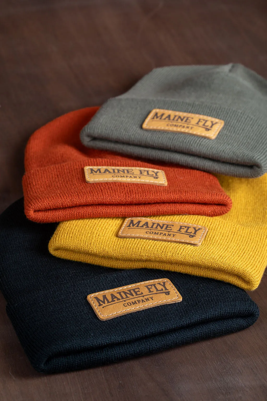 Maine Fly Co - Leather Patch Beanie