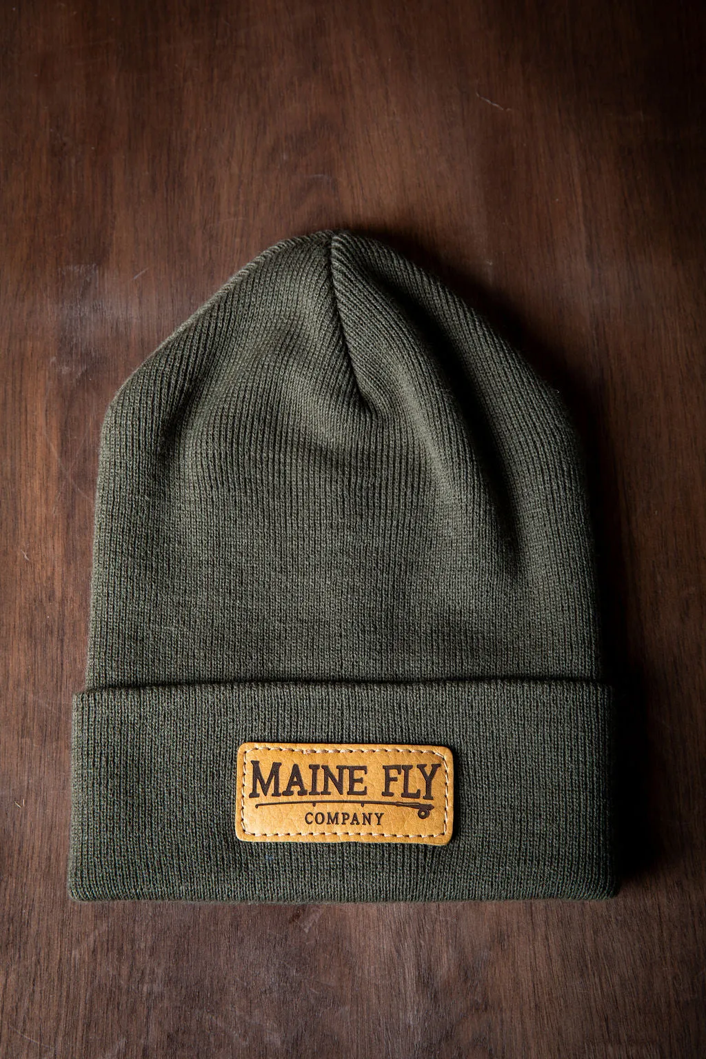Maine Fly Co - Leather Patch Beanie