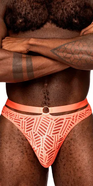 Male Power 415-284 Rude Awakening Strap Thong Neon Orange