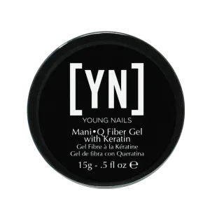 Mani•Q Fiber Gel with Keratin, Sheer Pink, 15g Jar