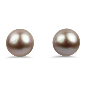 Mastoloni 18k Yellow Gold Pink Freshwater Pearl Stud Earrings