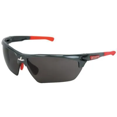 MCR Safety Dominator DM3 Safety Glasses, Gray Lens, MAX6 Anti-Fog, Gunmetal Frame, DM1312PF