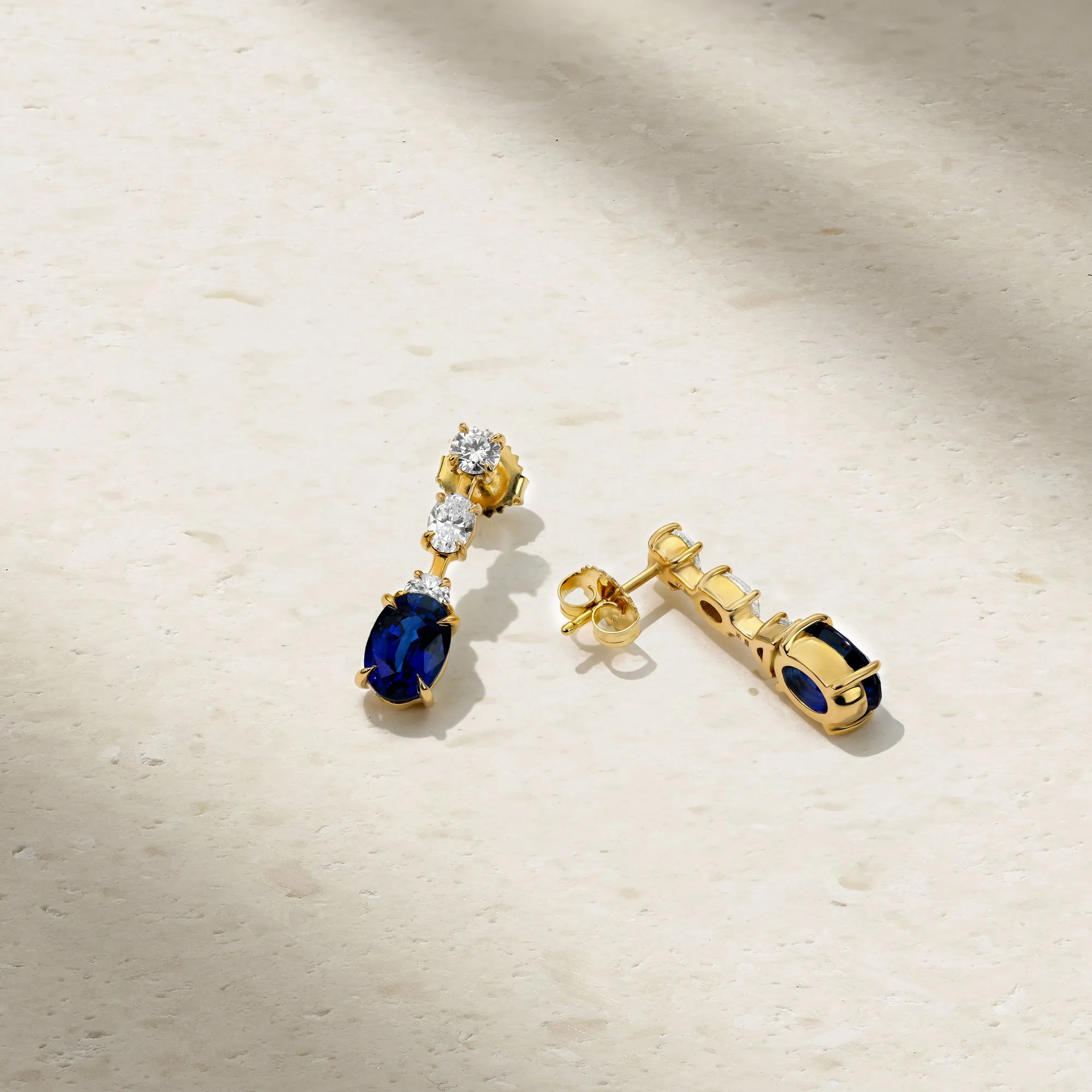 Medley Sapphire and Diamond Earrings