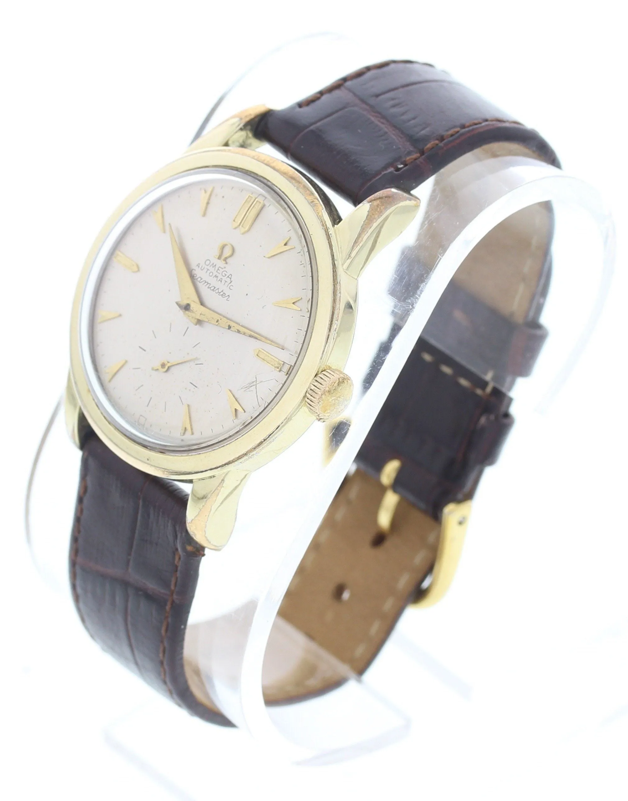 Men's Omega Seamaster Sub-Second Gold Plated 2576-7 Watch