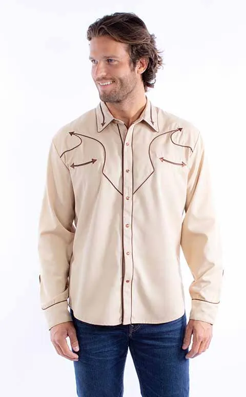 Men's Vintage Western Shirt Collection: Scully Classic Arrow