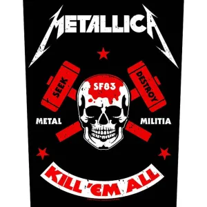 Metallica - Metal militia selkämerkki