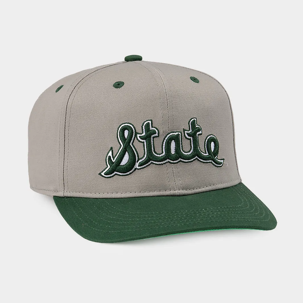 Michigan State Throwback Script Snapback