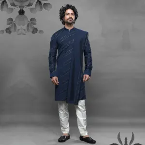 Midnight Sapphire Dark Blue Kurta