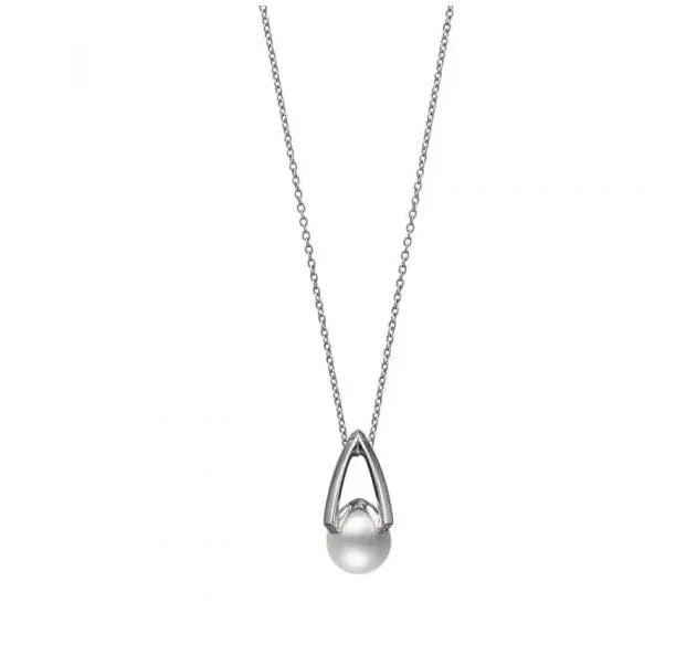 Mikimoto 18K White Gold M Collection Akoya Pearl Necklace