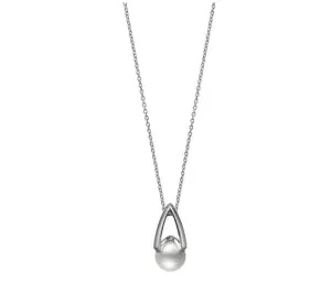 Mikimoto 18K White Gold M Collection Akoya Pearl Necklace