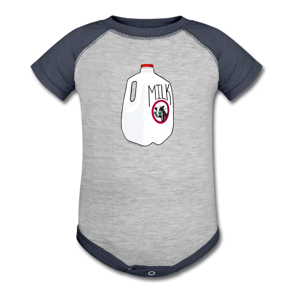 Milk Baby Onesie Baseball Style