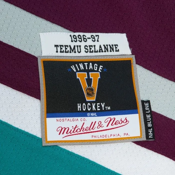 Mitchell & Ness Blue Line Vintage Senior Jersey - Anaheim Ducks Teemu Selanne