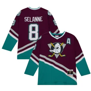 Mitchell & Ness Blue Line Vintage Senior Jersey - Anaheim Ducks Teemu Selanne