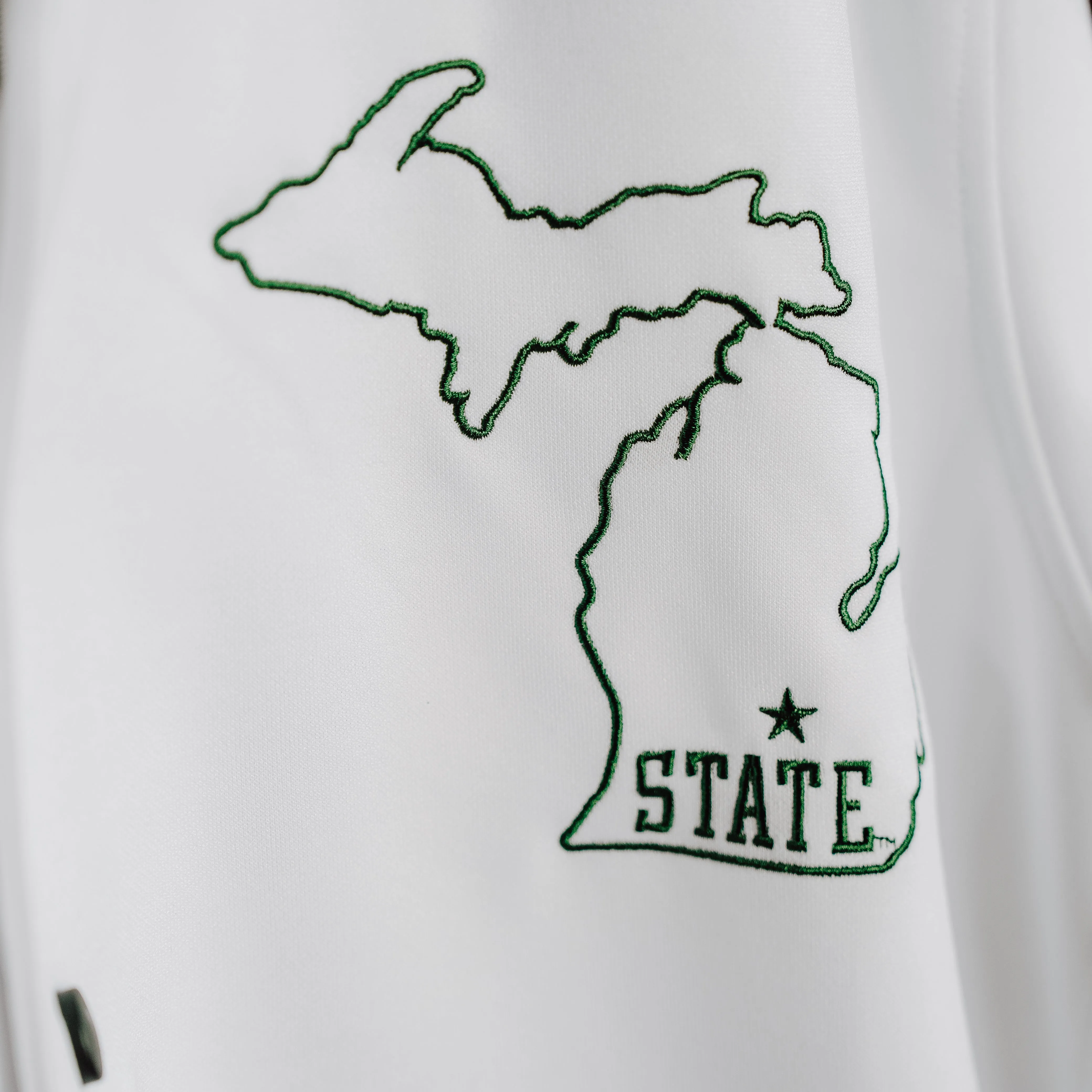 MSU Spartans Basketball Vintage Warmup Shooting Shirt