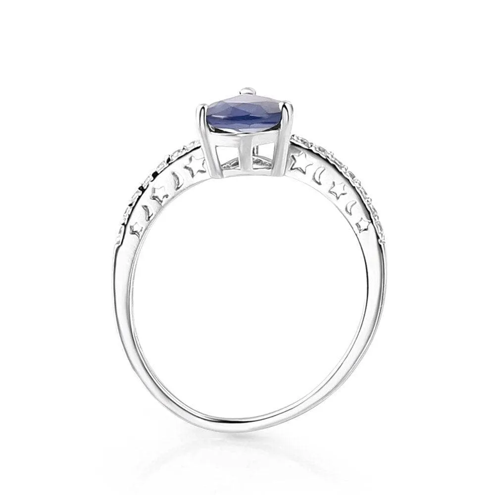Natural Sapphire Gemstone Vintage Ring