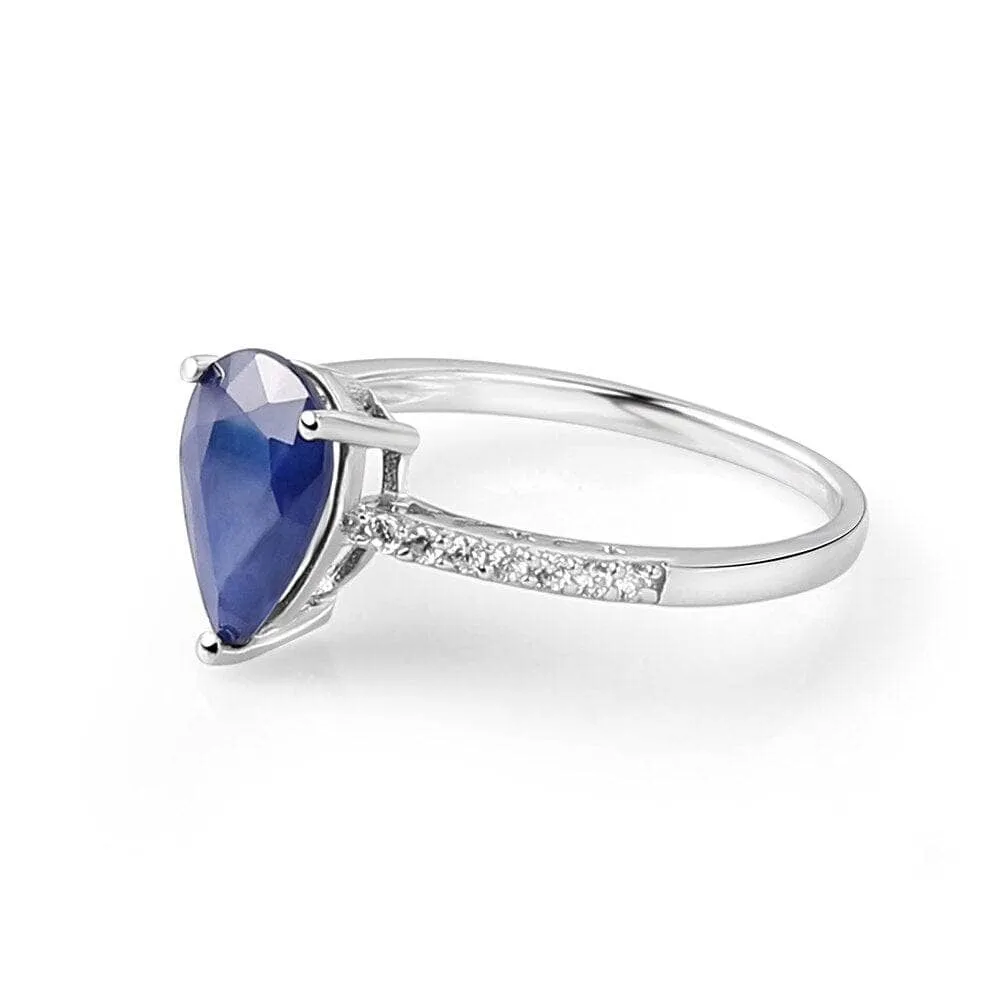 Natural Sapphire Gemstone Vintage Ring