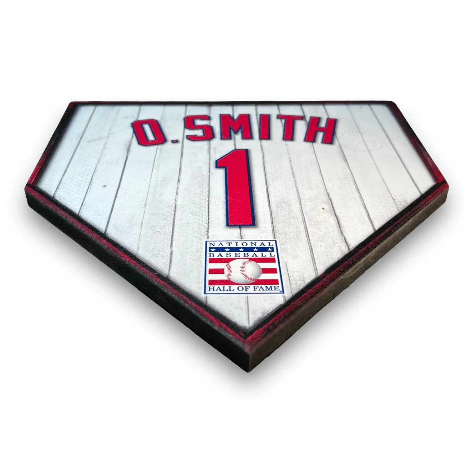 NBHOF 10"x10" MDF Replica Jersey Printed Home Plate