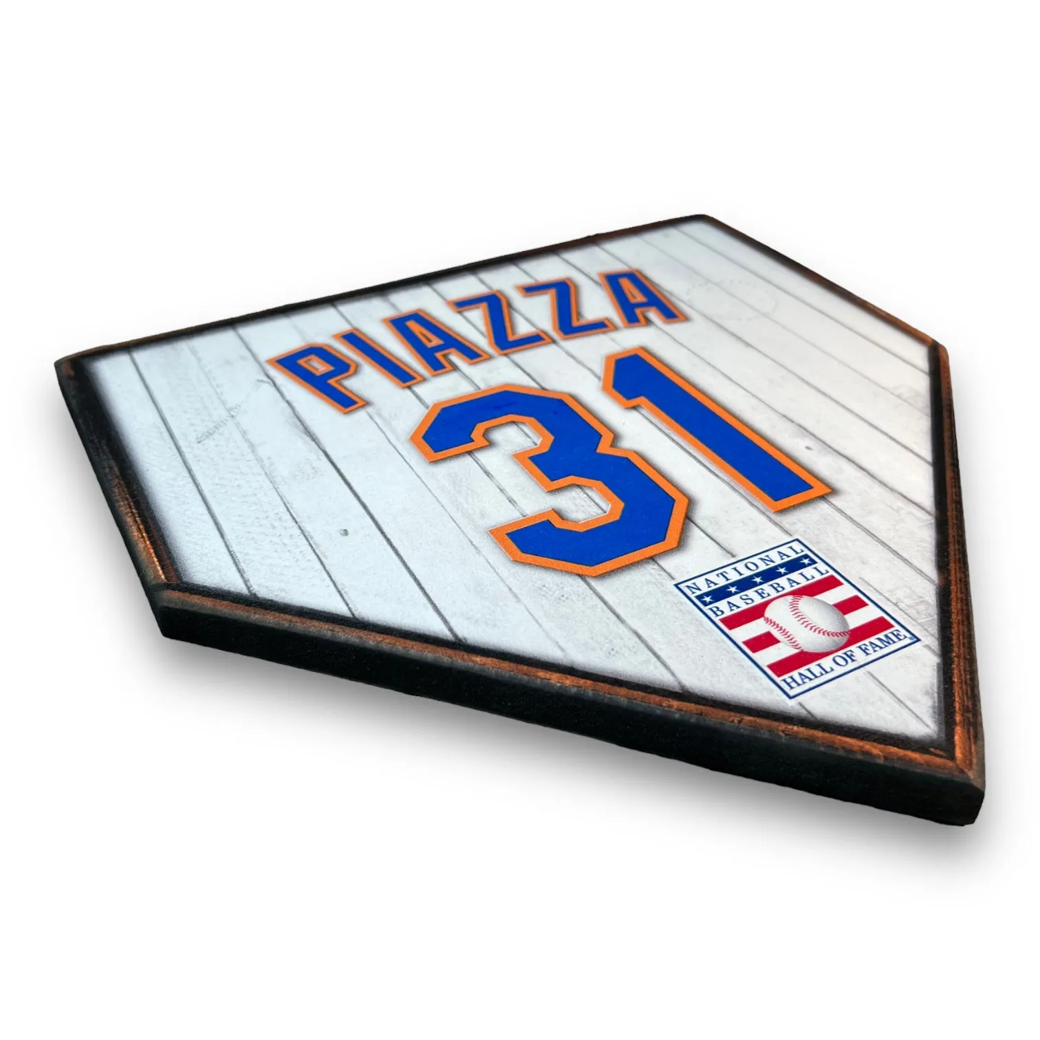 NBHOF 10"x10" MDF Replica Jersey Printed Home Plate