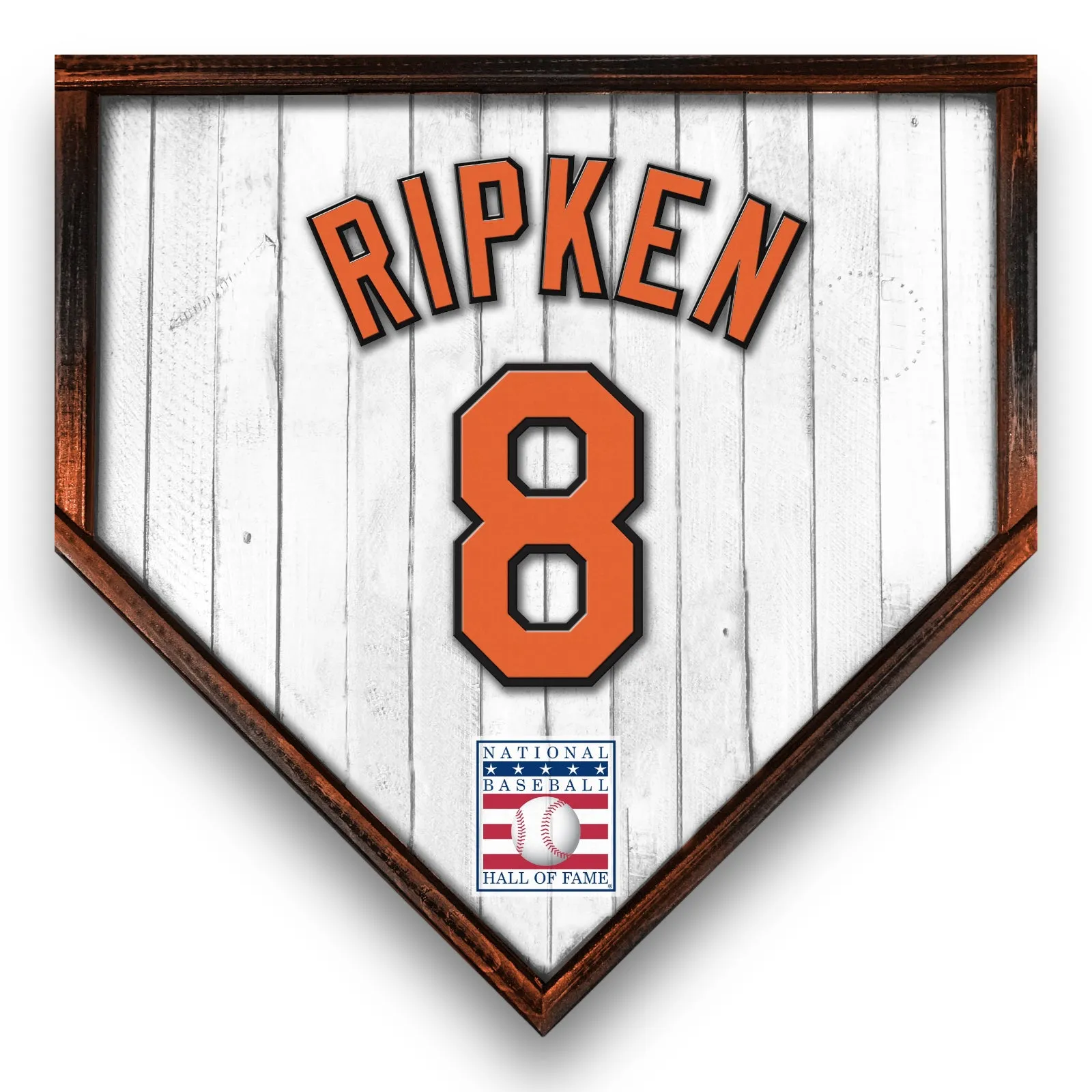 NBHOF 10"x10" MDF Replica Jersey Printed Home Plate