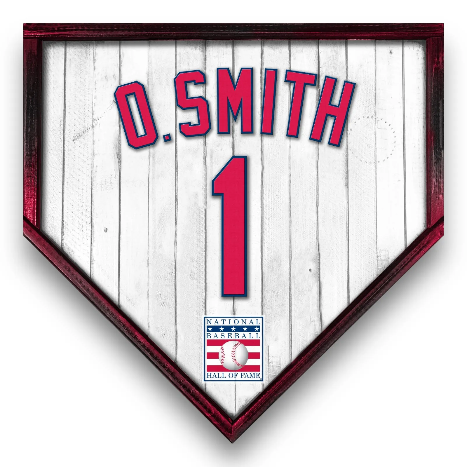NBHOF 10"x10" MDF Replica Jersey Printed Home Plate