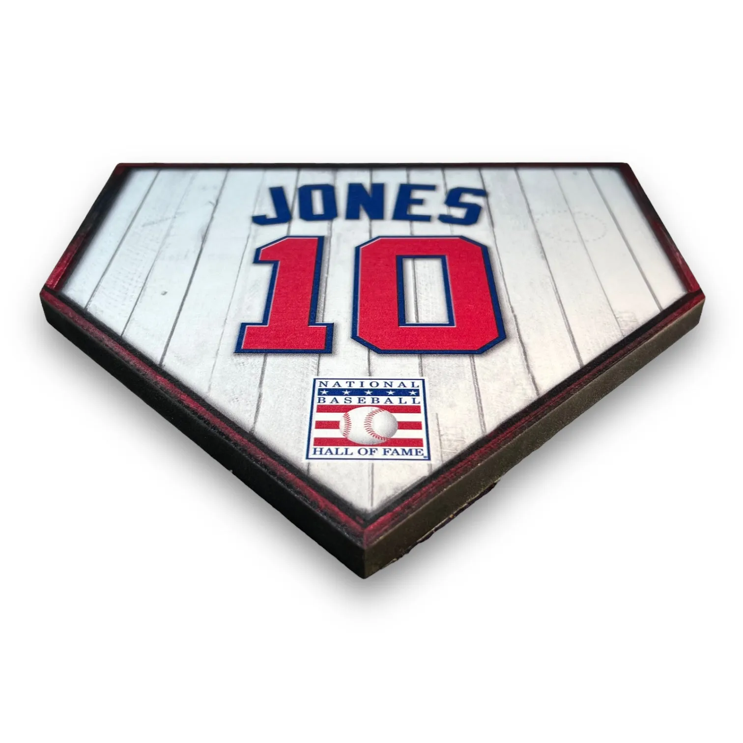 NBHOF 10"x10" MDF Replica Jersey Printed Home Plate