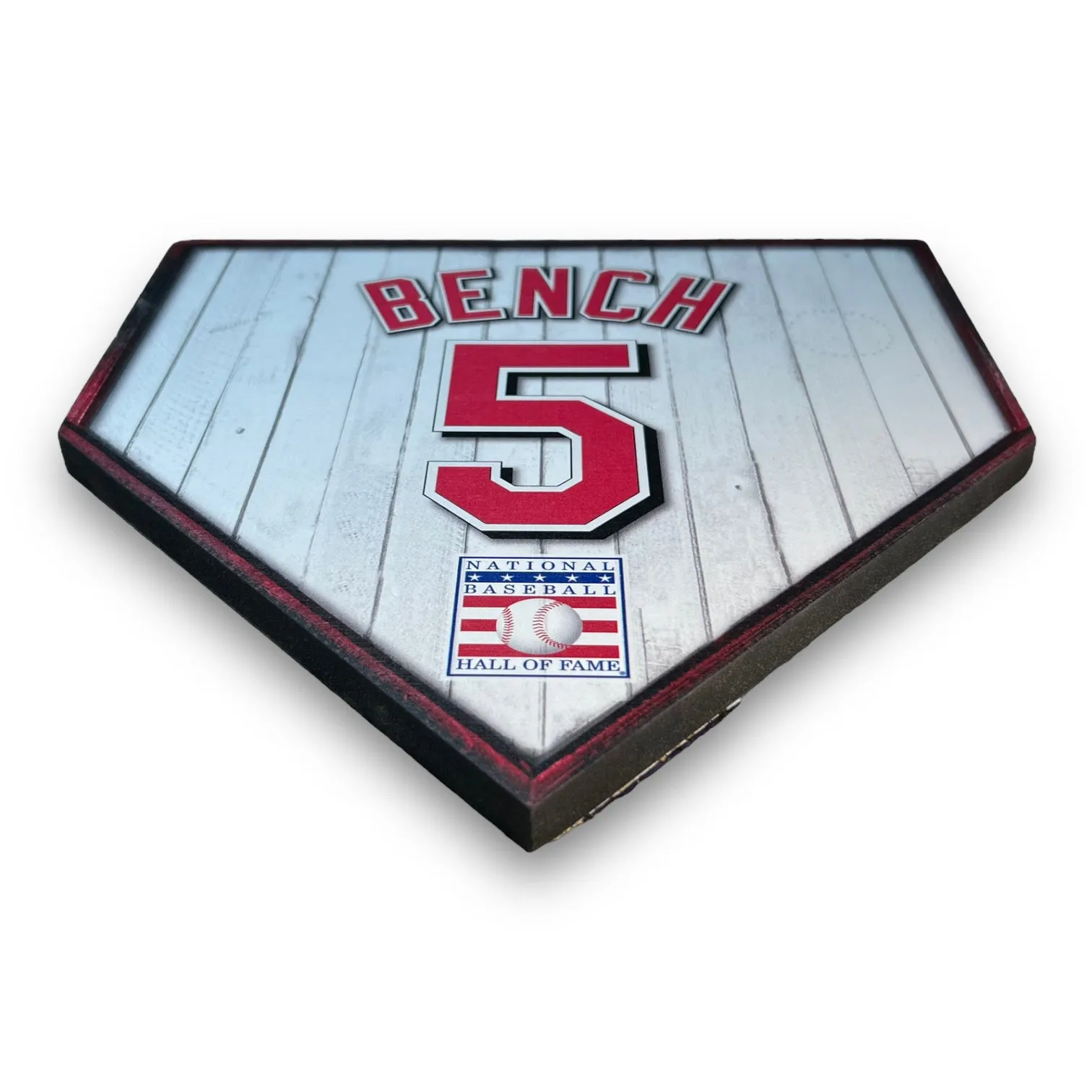 NBHOF 10"x10" MDF Replica Jersey Printed Home Plate
