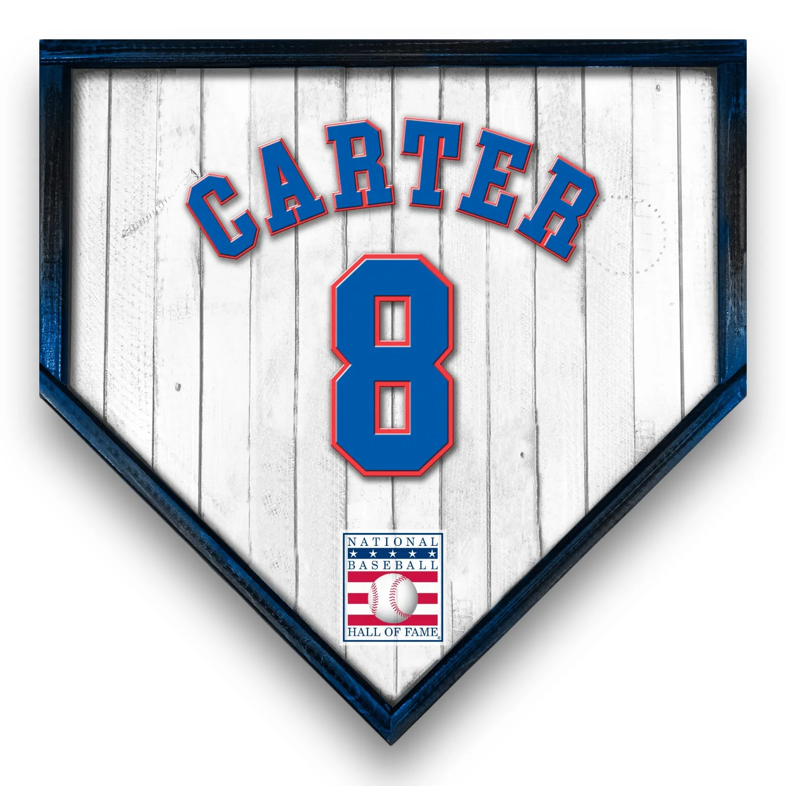 NBHOF 10"x10" MDF Replica Jersey Printed Home Plate