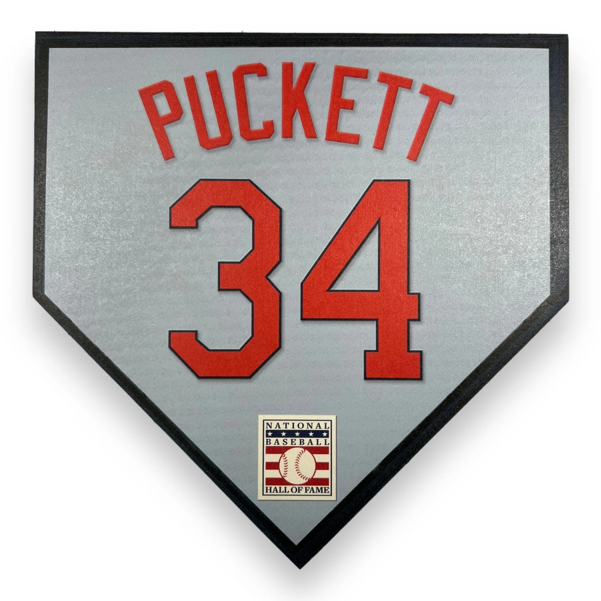 NBHOF 10"x10" MDF Replica Jersey Printed Home Plate