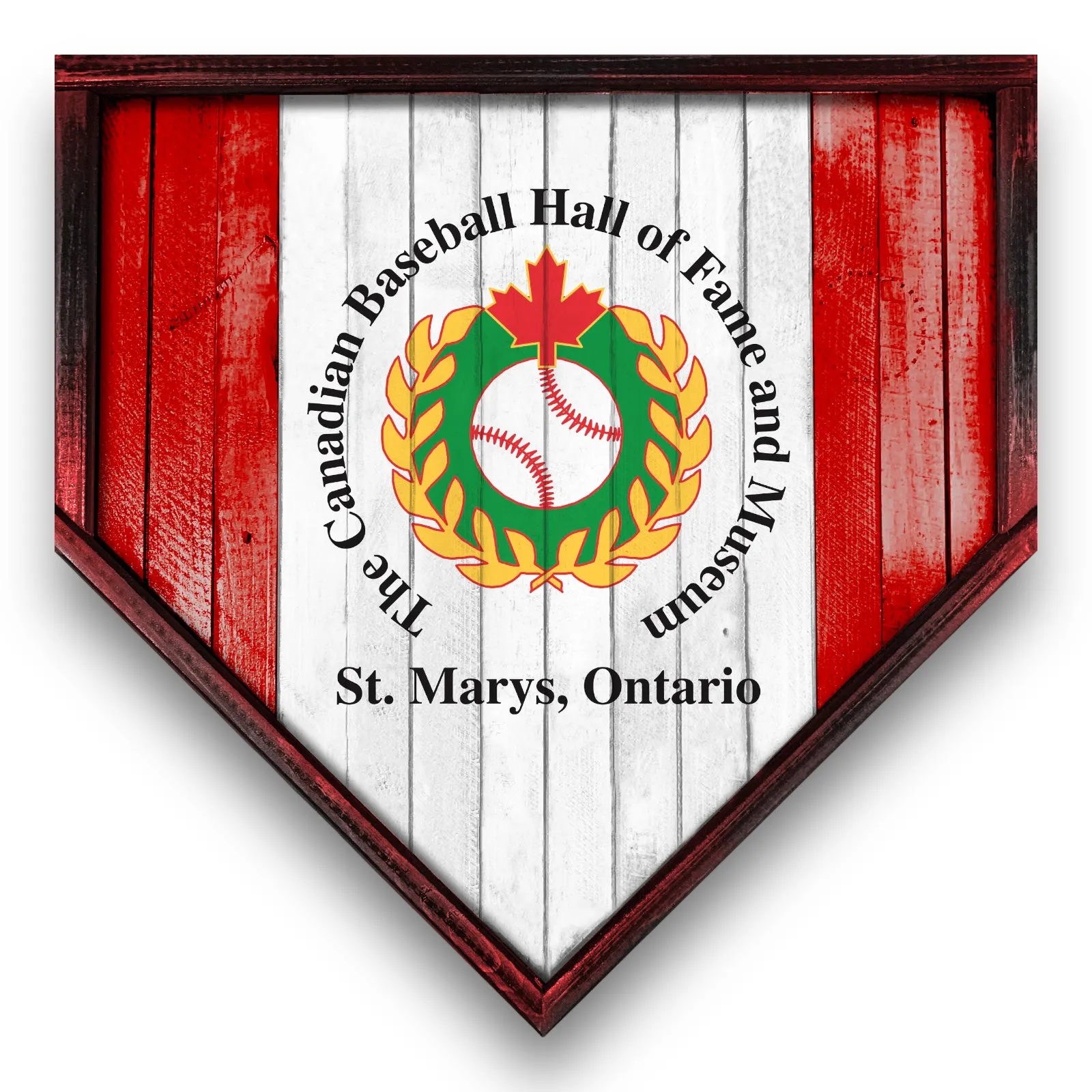 NBHOF 10"x10" MDF Replica Jersey Printed Home Plate