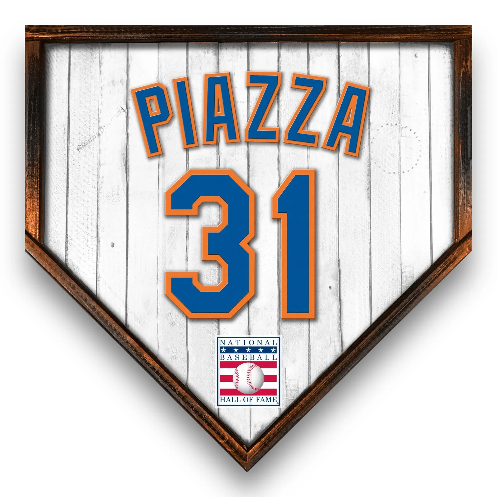 NBHOF 10"x10" MDF Replica Jersey Printed Home Plate