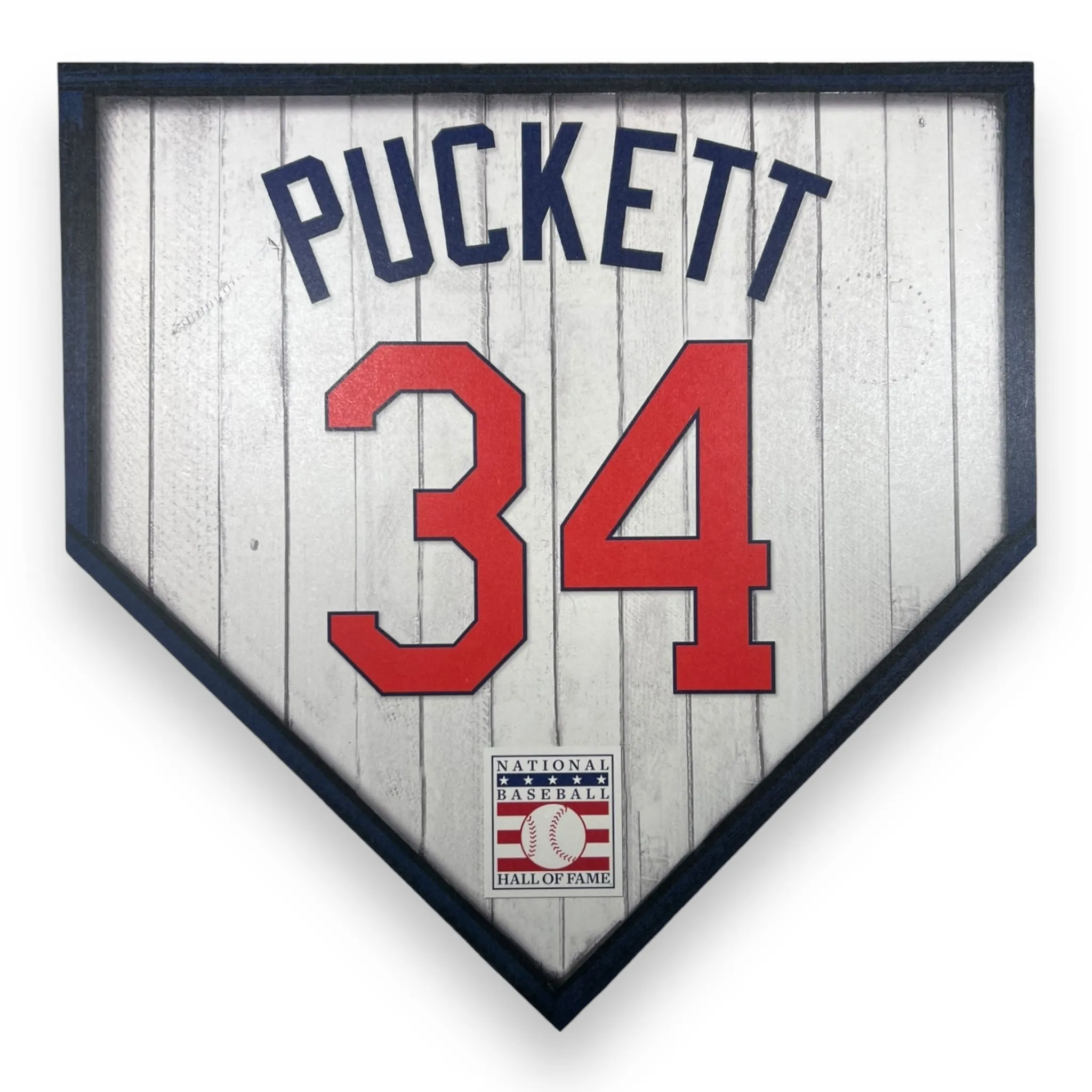 NBHOF 10"x10" MDF Replica Jersey Printed Home Plate