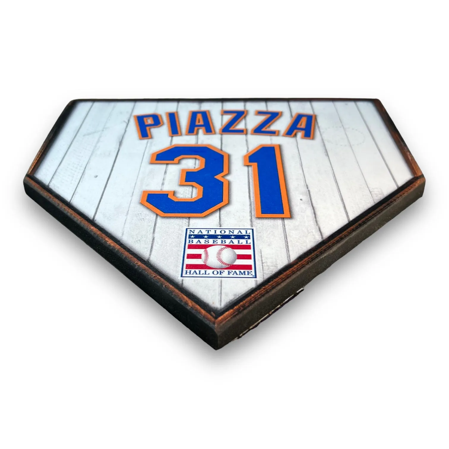 NBHOF 10"x10" MDF Replica Jersey Printed Home Plate