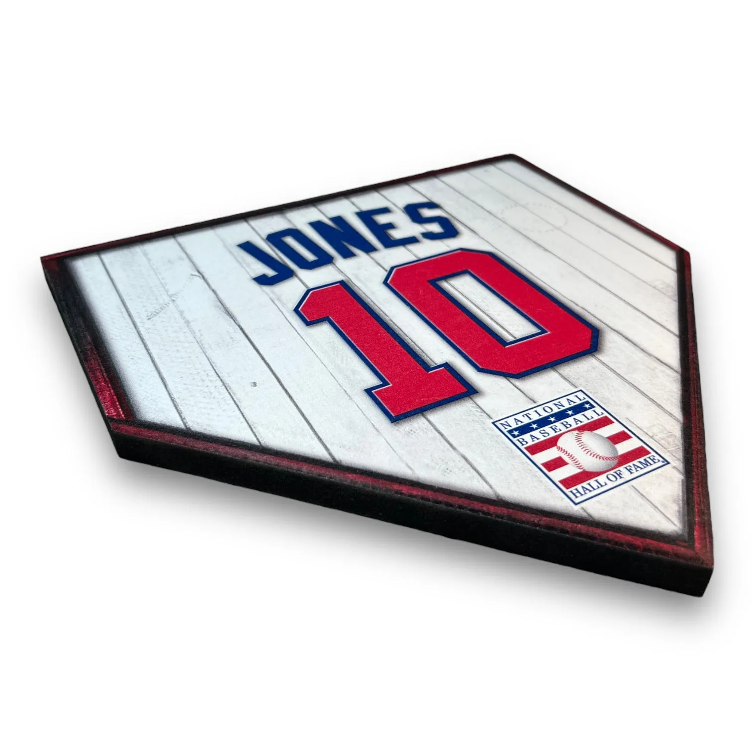NBHOF 10"x10" MDF Replica Jersey Printed Home Plate